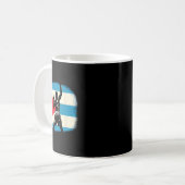 Kubanischer Boxer-Power mit Flaggenstolz Kaffeetasse (Vorderseite Links)