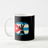 Kubanischer Boxer-Power mit Flaggenstolz Kaffeetasse (Links)