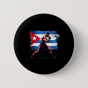 Kubanischer Boxer - Pride Cuba Boxing Vintage Boxh Button