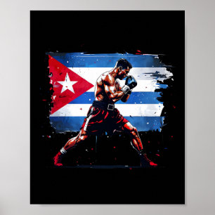 Kubanischer Boxer - Pride Cuba Boxing Vintage Boxh Poster