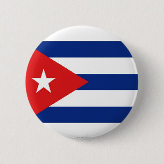 Kubanischer Flaggenknopf Button