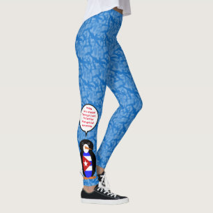 Kubanischer Flaggentag Fräulein Pinguin Sprechen Leggings
