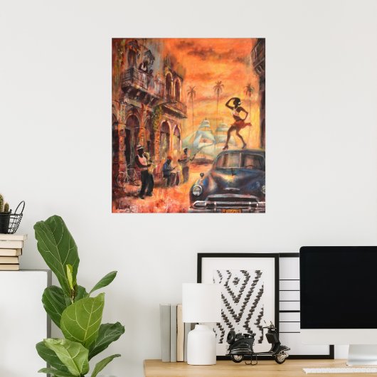 kubanischer Tanz Poster (Heimbüro)