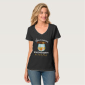 Kubanischer Zigarren-Whiskey- Scotch-Trinker T-Shirt (Vorderseite Vollansicht)
