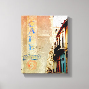 Kubanisches Foto Alt-Havanna   Cafe Expresso   Leinwanddruck