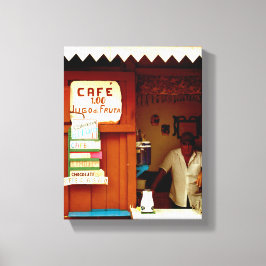 Kubanisches Foto Alt-Havanna Habana | Cafe | Leinwanddruck