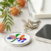 Kubanisches Kleeblatt Schlüsselanhänger (Seite)