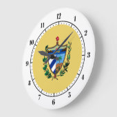 Kubanisches Wappen Große Wanduhr (Winkel)