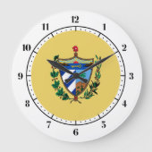 Kubanisches Wappen Große Wanduhr (Vorderseite)