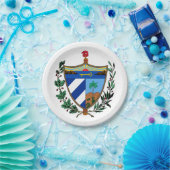 Kubanisches Wappenschild Pappteller (Party)