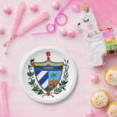 Kubanisches Wappenschild Pappteller (Party)