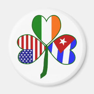 Kubano-irischer amerikanischer Shamrock Magnet