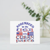 Kubanteile Postkarte (Stehend Vorderseite)