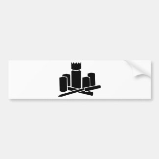 Kubb Autoaufkleber