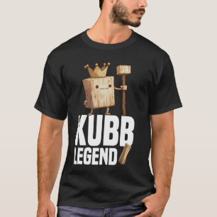 Kubb Legend Viking Schach Player Rutsche Set Kubb T-Shirt