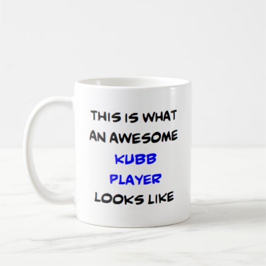 Kubb-Player, phantastisch Kaffeetasse (Links)