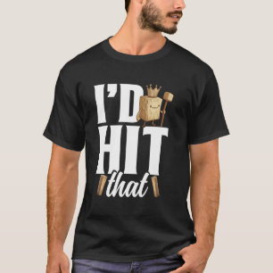 Kubb Player Viking Schach Lover Yard Game Set Kubb T-Shirt