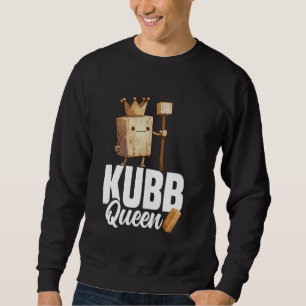 Kubb Qzeen Lawn Game Set Yard Game Viking Schach K Sweatshirt