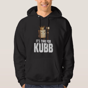 Kubb Set Viking Schach Player Rasen Spiel Legende Hoodie