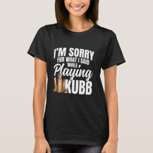 Kubb Set Viking Schach Spieler Yard Game Legend Vi T-Shirt