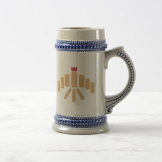 Kubb Spiel Bierglas