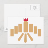 Kubb-Spiel Postkarte (Vorne/Hinten)