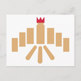 Kubb-Spiel Postkarte