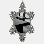 Kuben in Berlin Schneeflocken Zinn-Ornament (Links)