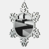 Kuben in Berlin Schneeflocken Zinn-Ornament (Rechts)