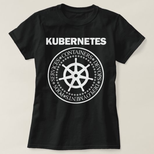 Kubernetes devops programmieren Containerdosierer T-Shirt (Design vorne)
