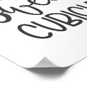 Kubicle Sweatcubicle - Office-Wanddekor Poster (Ecke)