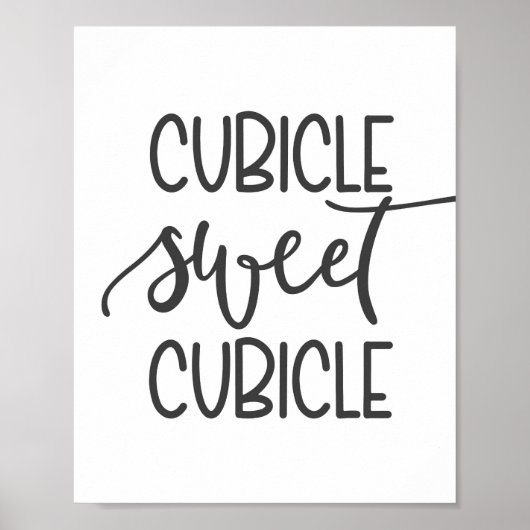 Kubicle Sweatcubicle - Office-Wanddekor Poster (Vorne)
