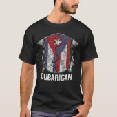 Kubikerin Halb Kubaner Halb Puerto Rico T-Shirt (Vorderseite)
