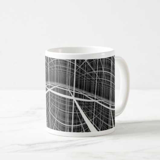 Kubikgitter Kaffeetasse (VorderseiteRechts)