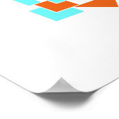 Kubikglyphen Poster (Ecke)