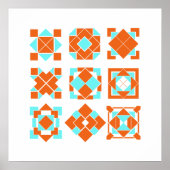 Kubikglyphen Poster (Vorne)