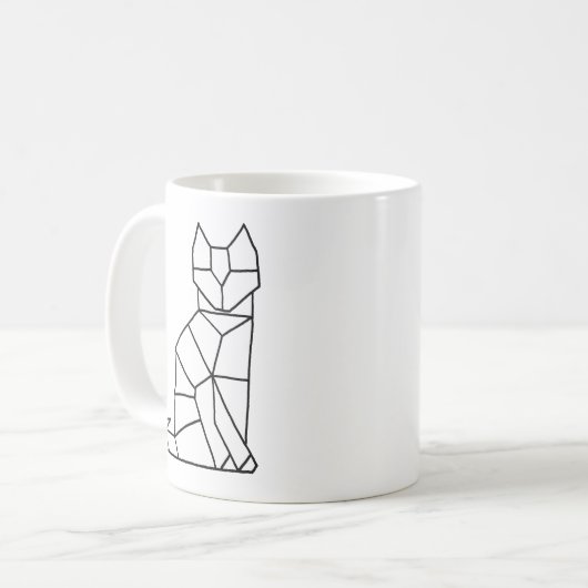 Kubikkatzen-Kaffee-Tasse Kaffeetasse (Vorderseite Links)