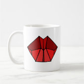 Kubiklippenrot schattiert Kaffee-Tassen-Schale Kaffeetasse (Links)