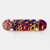 Kubikmuster Skateboard (Horizontal)