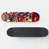 Kubikmuster Skateboard (Horizontal)