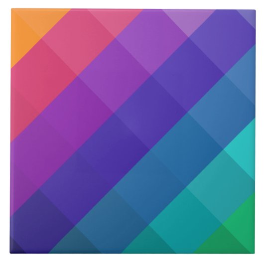 Kubische Farben Fliese (Vorderseite)