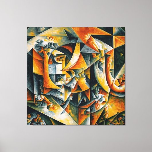 Kubiselandschaft 2 leinwanddruck (Vorderseite)