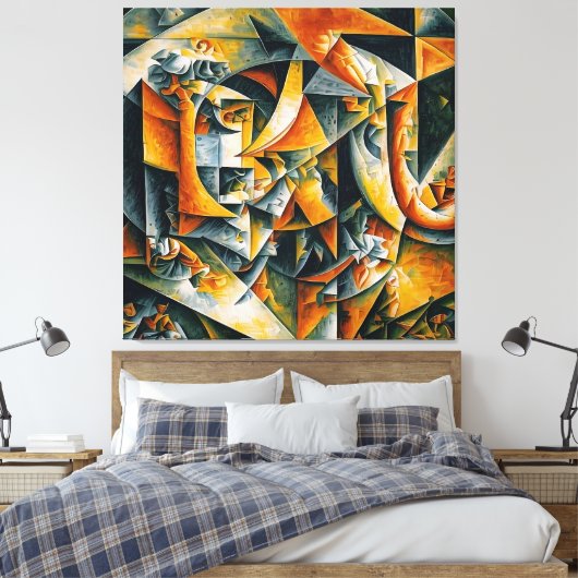 Kubiselandschaft 2 leinwanddruck (Insitu (Schlafzimmer))