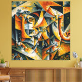 Kubiselandschaft 2 leinwanddruck (Insitu (Wohnzimmer))