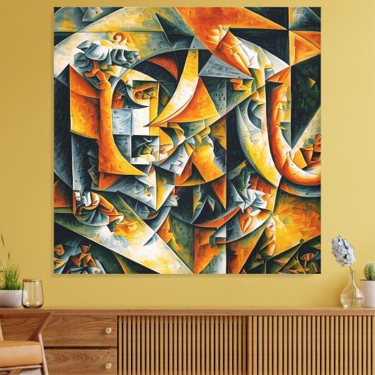 Kubiselandschaft 2 leinwanddruck (Insitu (Wohnzimmer))