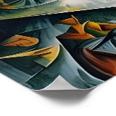 Kubiselandschaft 2 poster (Ecke)