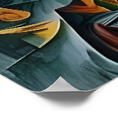 Kubiselandschaft 2 poster (Ecke)