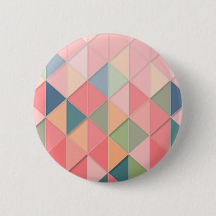 KUBISM pastellfarbene Shades GEOMETRIC - MONOGRAM  Button