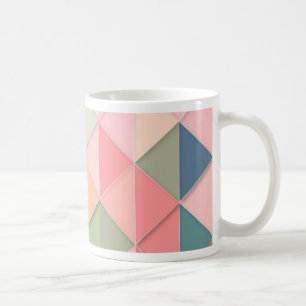 KUBISM pastellfarbene Shades GEOMETRIC - MONOGRAM Kaffeetasse