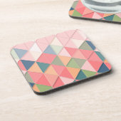 KUBISM pastellfarbene Shades GEOMETRIC - MONOGRAM Untersetzer (Linke Seite)